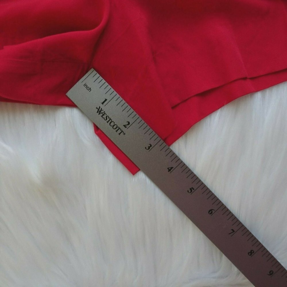 J. Crew Women's Paperbag Shorts Red Tie Waist Sash Pull-On Fashion Chic Size M - Picture 12 of 13